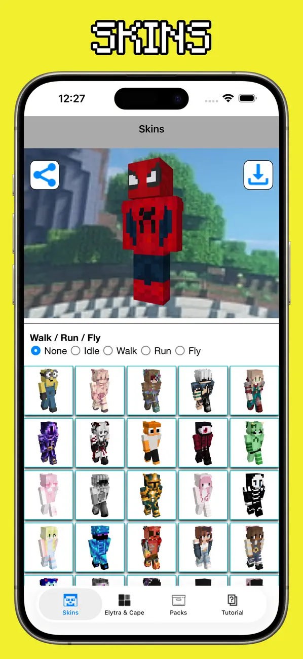 Screenshot #1 pour Skins for Minecraft - Skinseed
