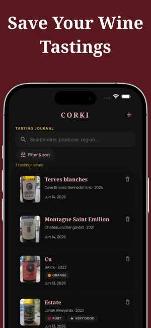 Corki: Wine Pairing & Intel screenshot 4