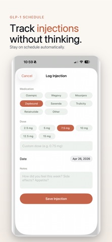 PepJournal: GLP-1 Tracker screenshot
