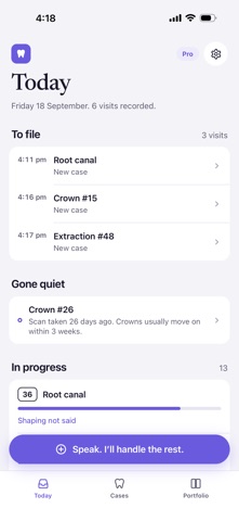 Provify — Dental Case Notes Screenshot 1 of 4