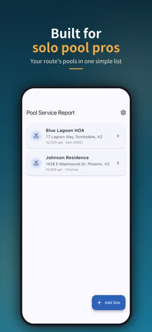 Pool Service Report screenshot 4