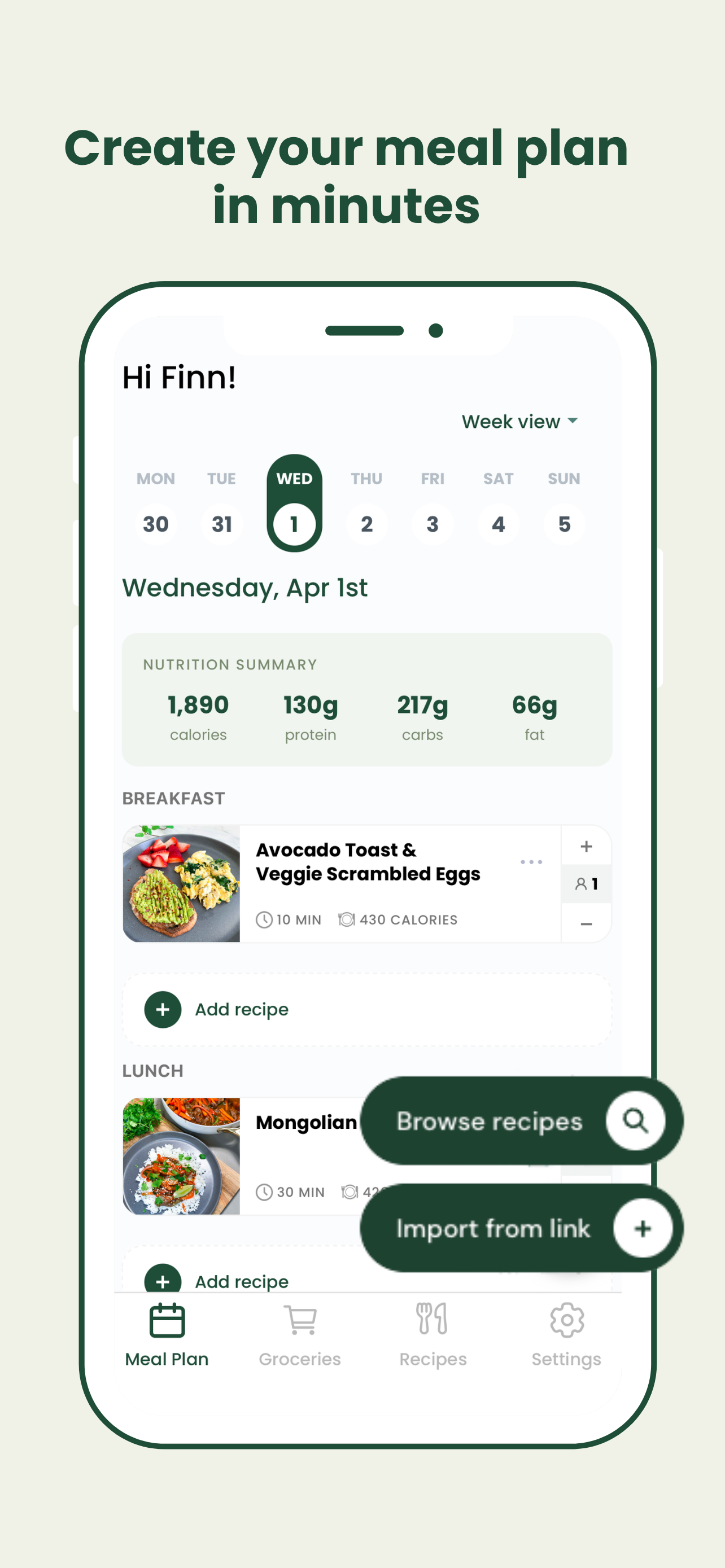 Healthy Kitchen: Meal Planner