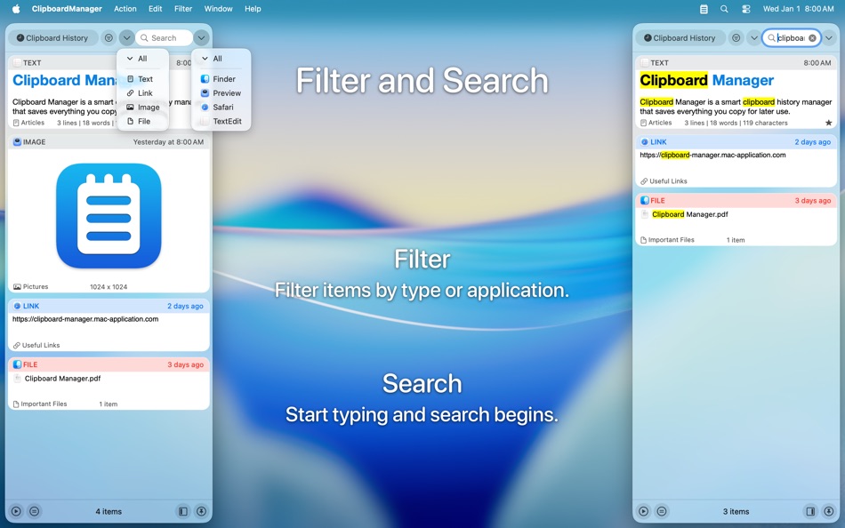 #3. Clipboard Manager (macOS) Tekijänä: Jan Valta