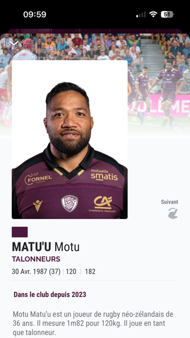 Screenshot #3 pour SA XV Charente Rugby