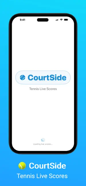CourtSide : Tennis Live Scores screenshot 1