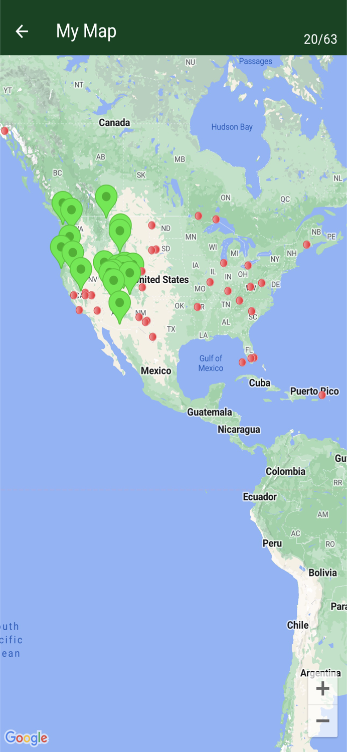 Parks Tracker and Parks Guide
