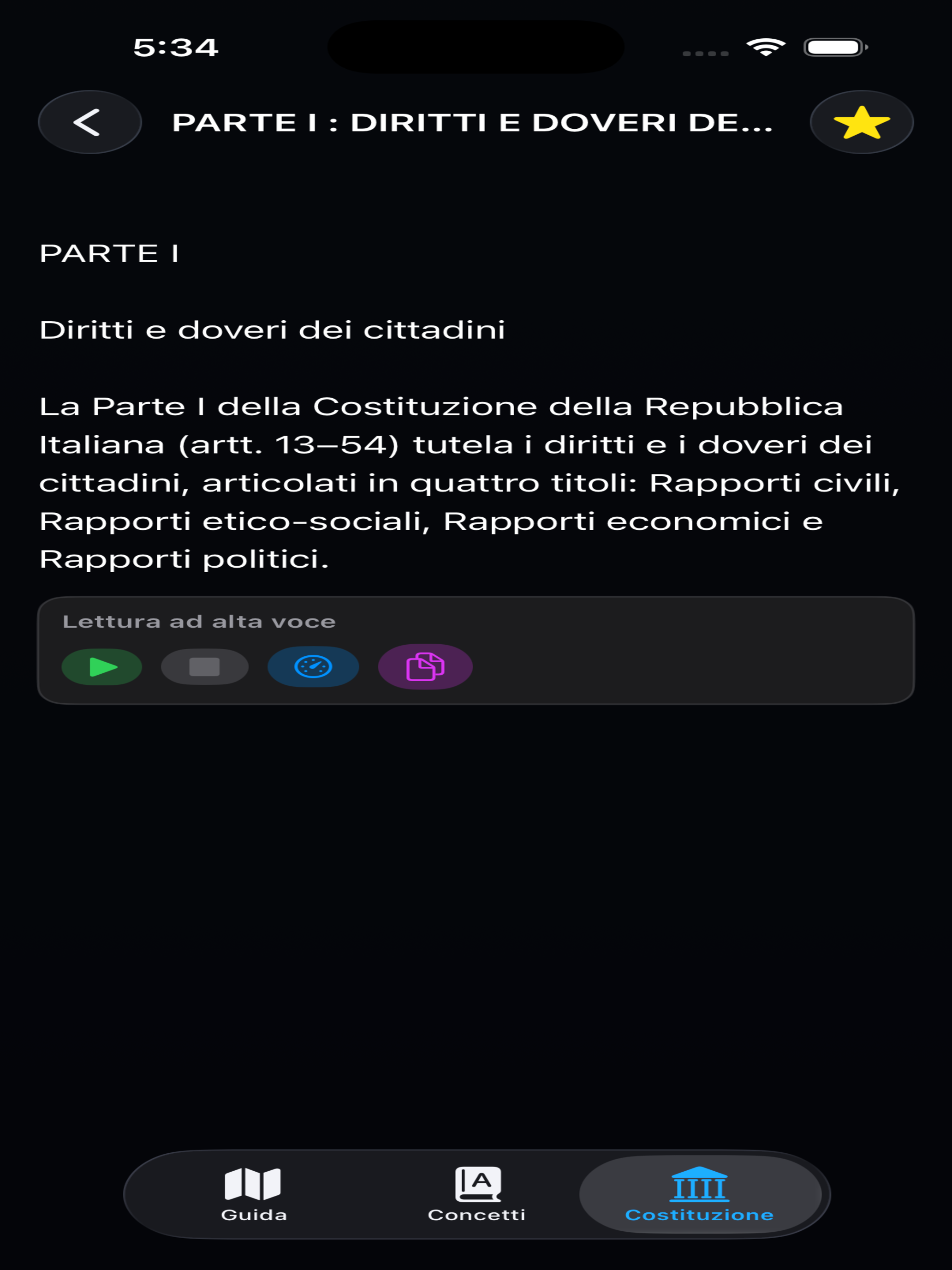 Costituzione d'Italia screenshot 15