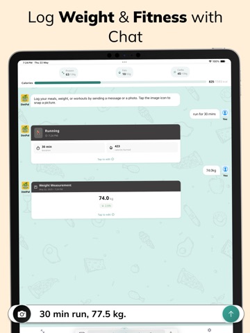 AI Food Tracker - DietPal iPad screenshot