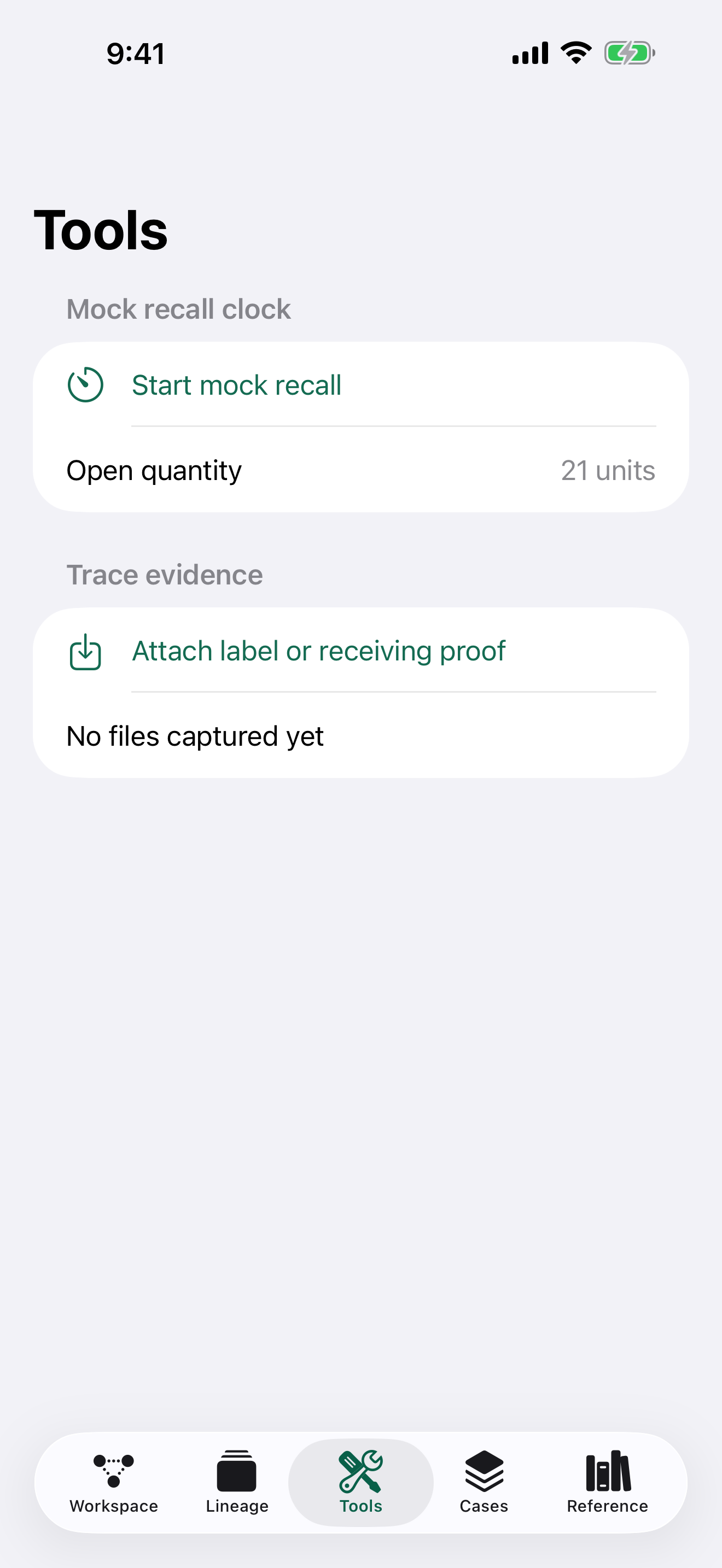TraceLarder: Batch Recall screenshot 3 of 4