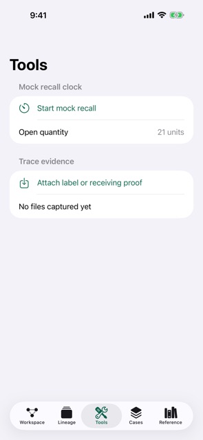 TraceLarder: Batch Recall screenshot 5