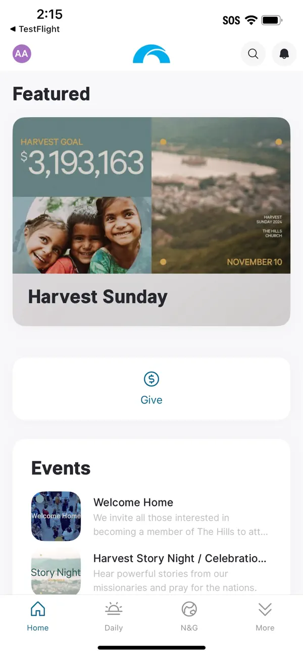 Screenshot #1 pour The Hills Church App