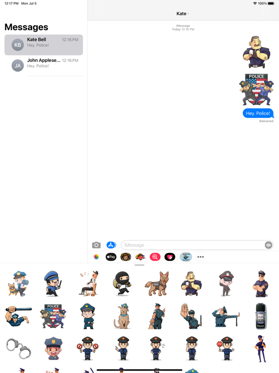 Screenshot #4 pour Officer Police Stickers