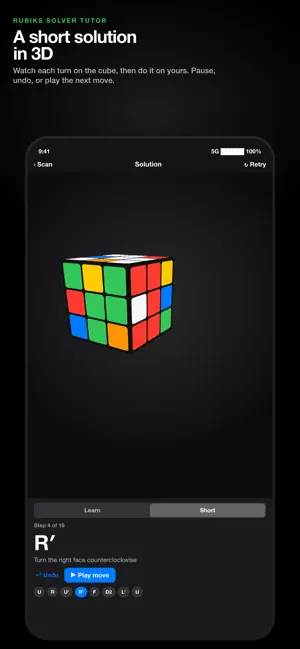 Rubiks Cube Solver & Tutor screenshot 3