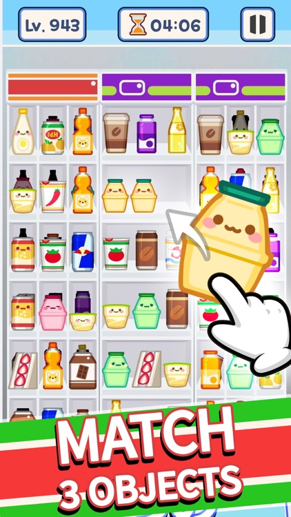 Supermarket Sort-Triple Goods screenshot-4