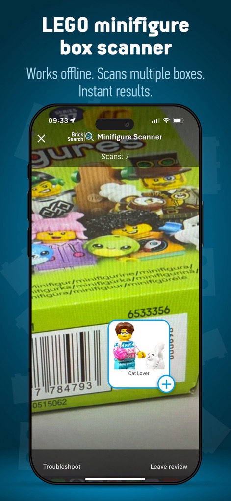 LEGO Set Scanner: Brick Search - brick-search-minifigure-box-scanner