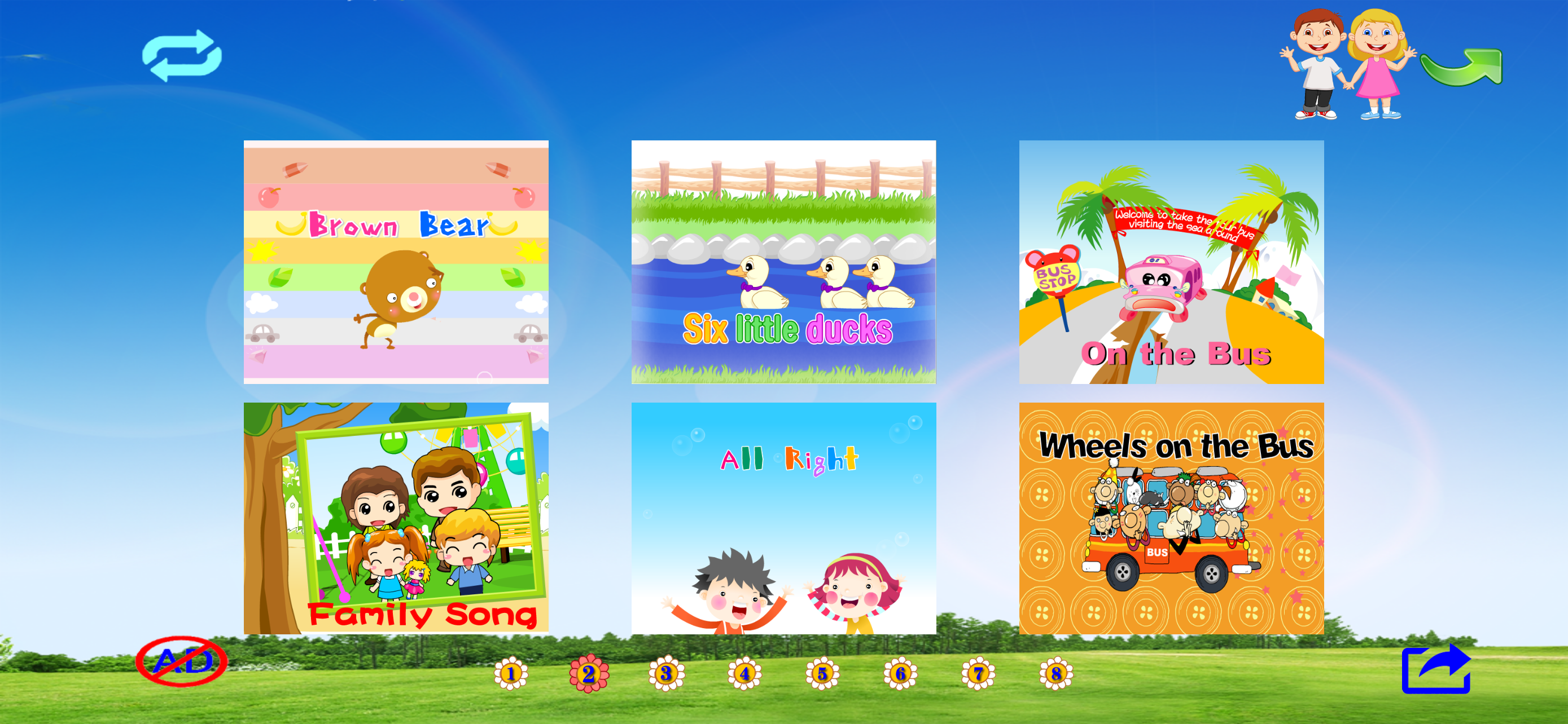 Animated kids songs A