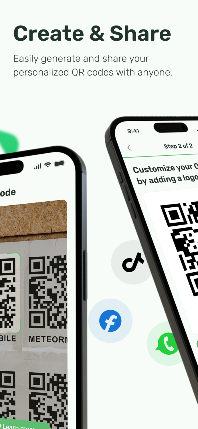 Zap QR Codes. Scan  create