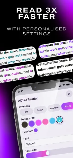 ADHD Reader 一 Focus & Sound screenshot 4