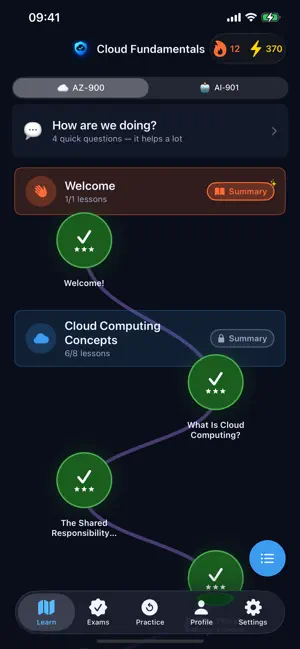 Cloud & AI Fundamentals Prep screenshot 1