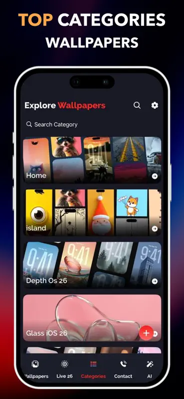 Glass Wallpapers OS 27 - 4K screenshot 8 of 9