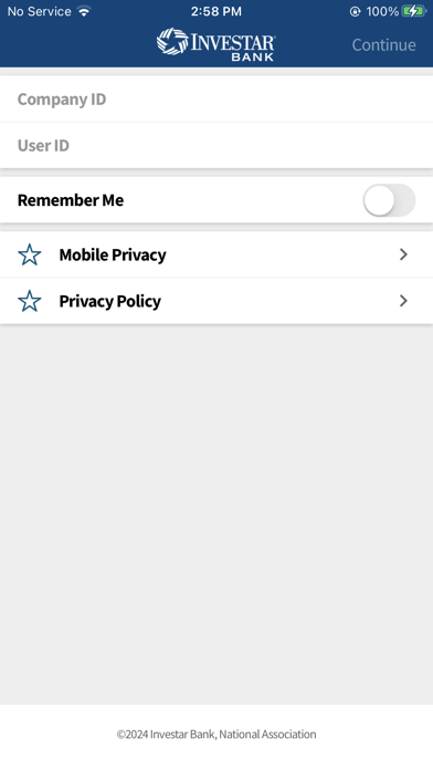 Investar Business Screenshot
