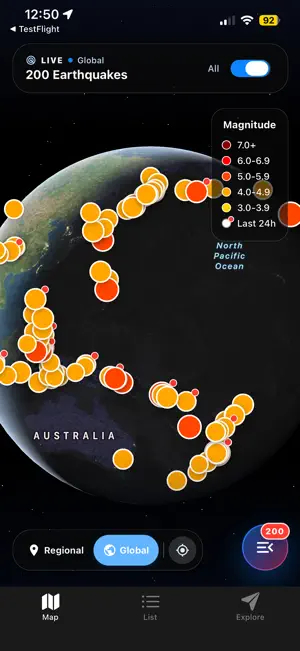 Phoenix-Earthquake Info screenshot 1