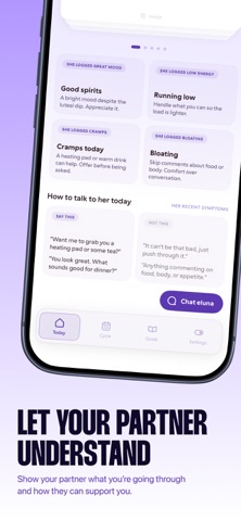 eluna: AI Period Cycle Tracker iPhone screenshot