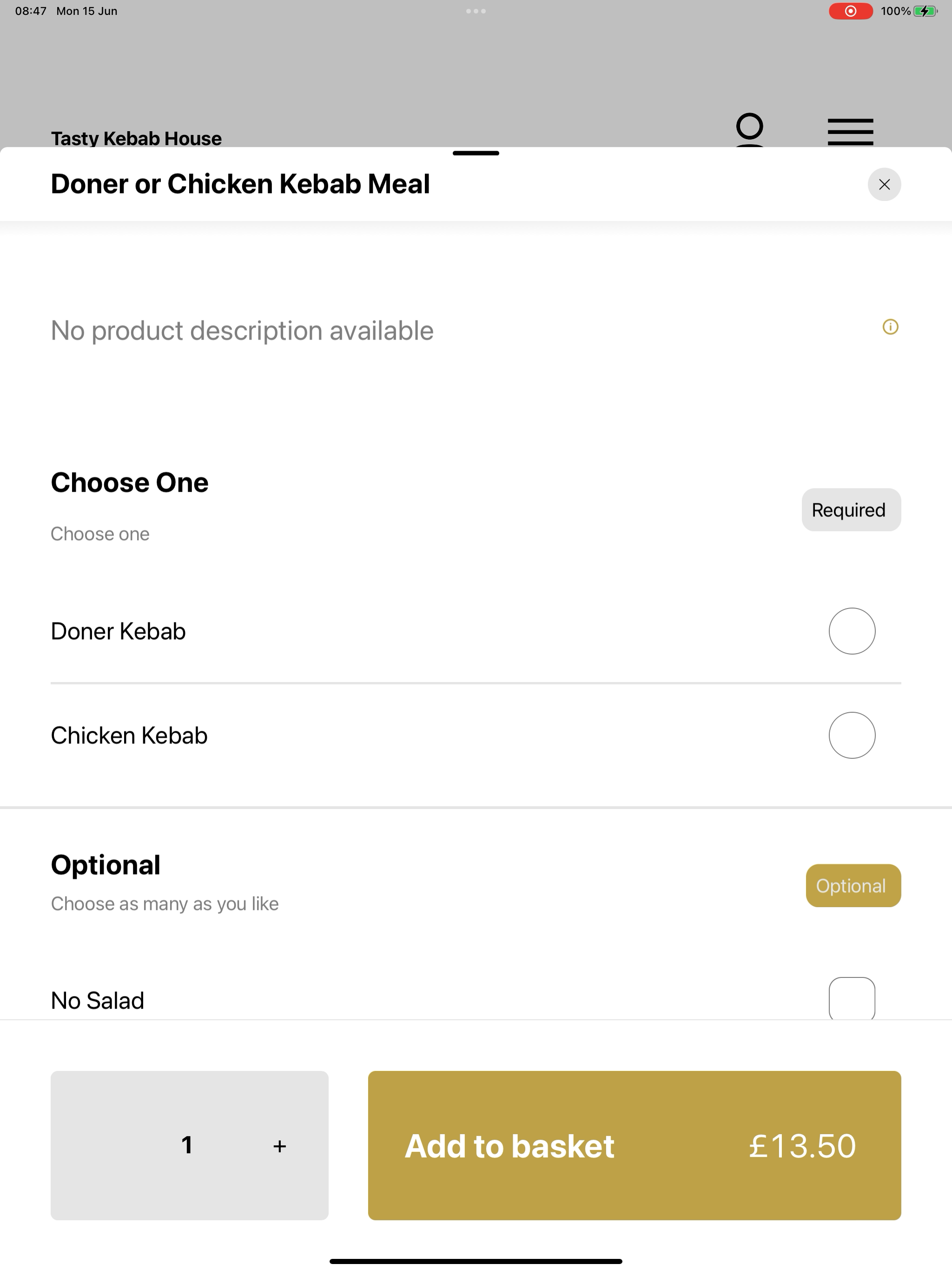 Tasty Kebab House screenshot 8