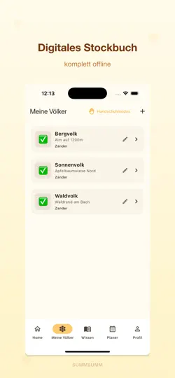 Screenshot von SummSumm – Imkerei-App auf dem iPhone 1