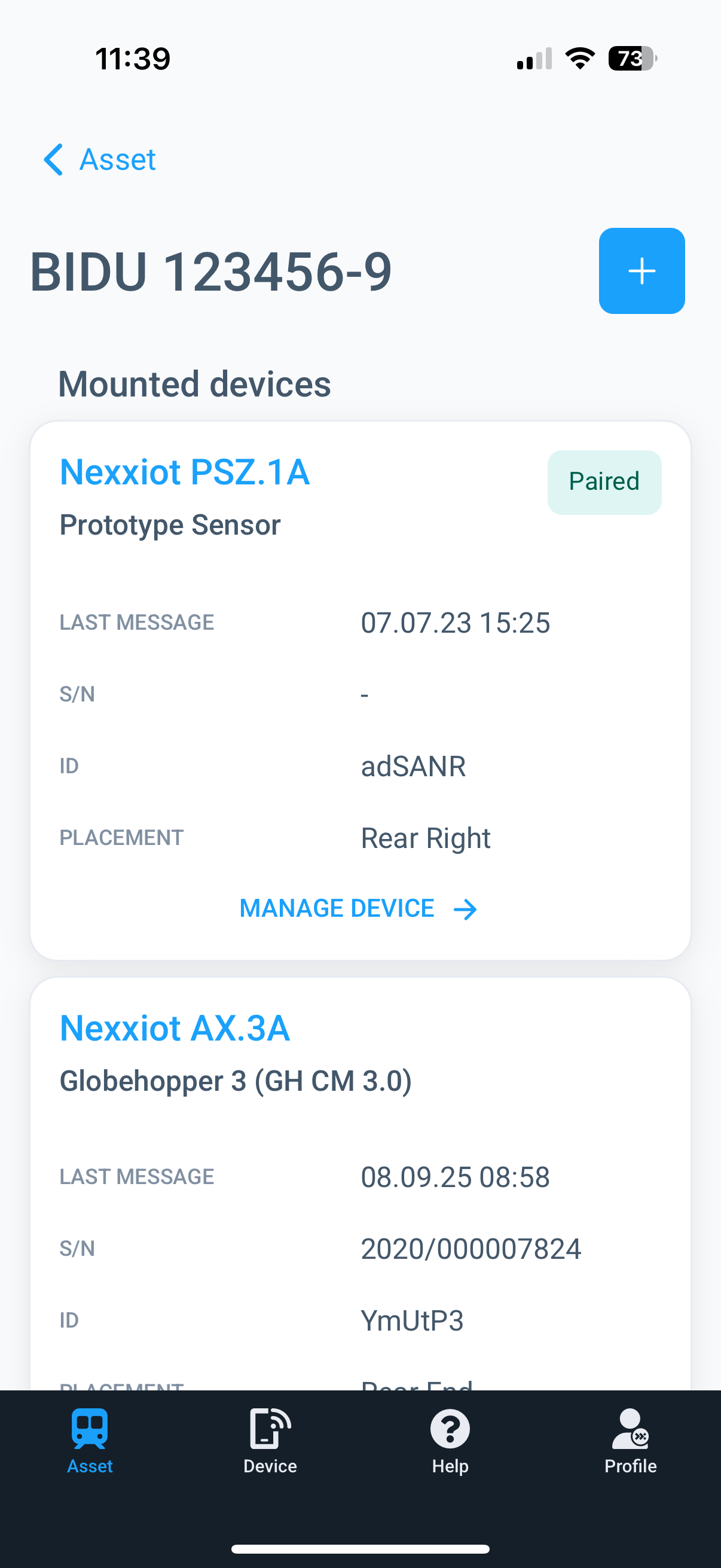 Nexxiot Mounting App