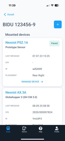 Nexxiot Mounting App Screenshot 1 of 3