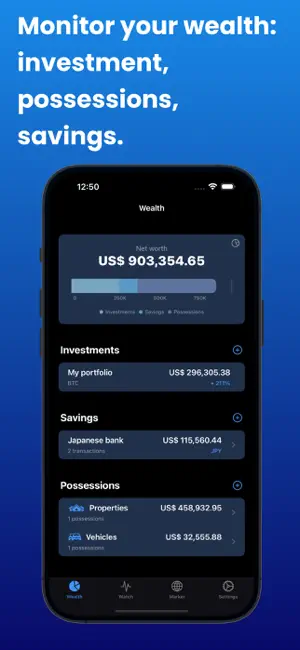 Bitfolio - Crypto portfolio screenshot 2