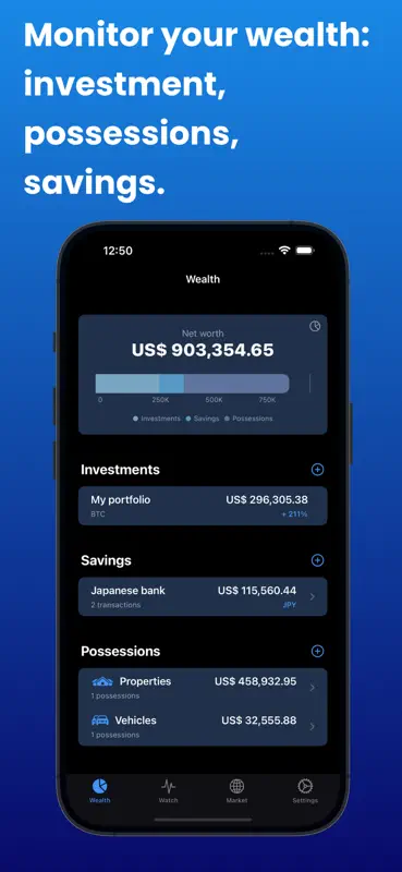 Bitfolio - Crypto portfolio screenshot 2 of 6