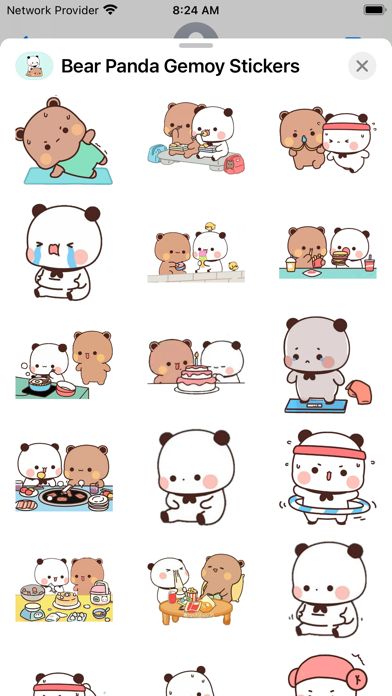 Bear Panda Gemoy Stickers Screenshot