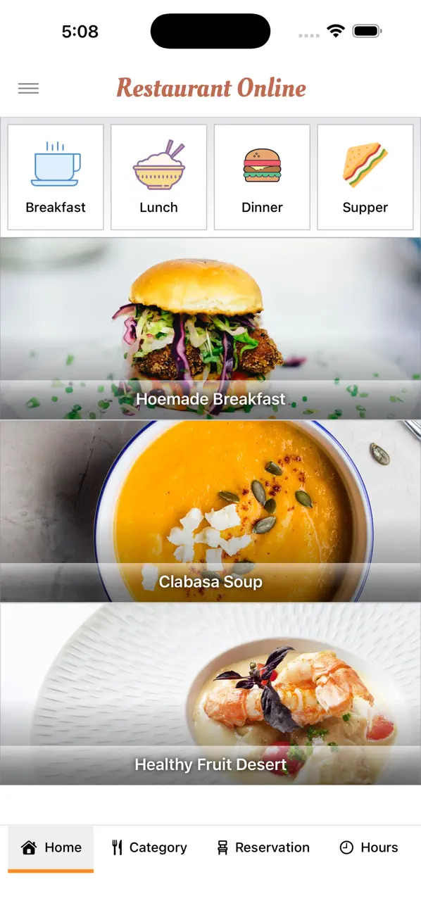 Screenshot #1 pour Restaurant Online