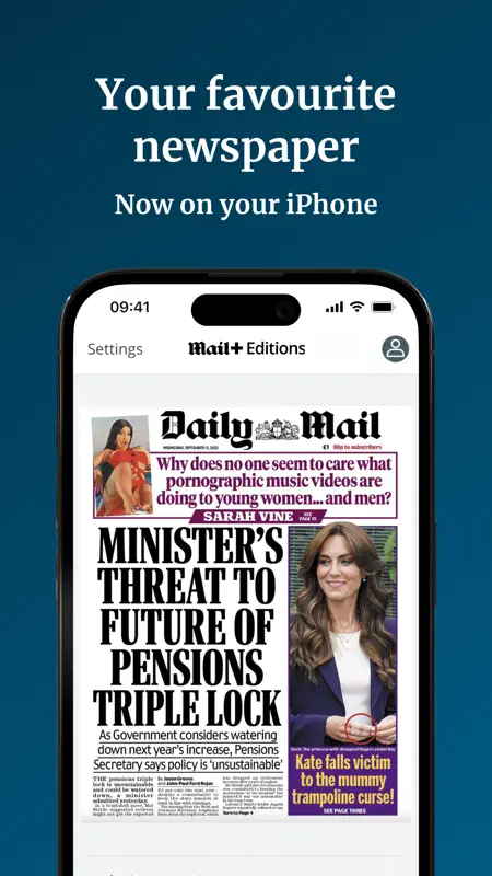 Daily Mail Newspaper screenshot 1 of 7