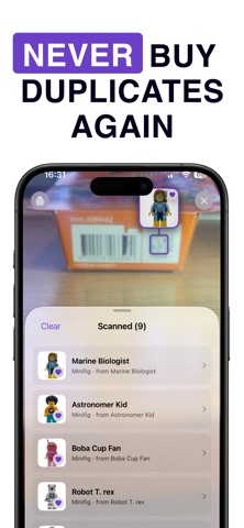 OpenCrate: Minifig Scanner iPhone screenshot