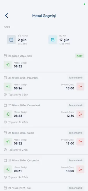 Mesai Cepte: Mobil PDKS screenshot 2