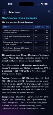 MCAT Ready iPhone screenshot