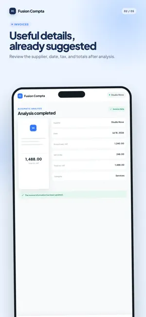 Fusion Compta: Receipt Scanner screenshot 2
