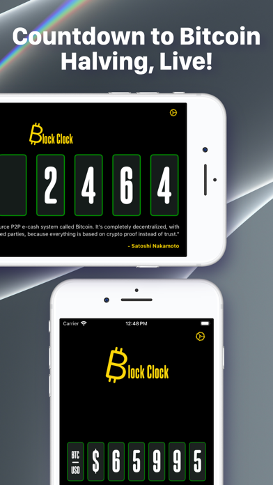 Screenshot #3 pour iBlockClock: BTC Price Widget