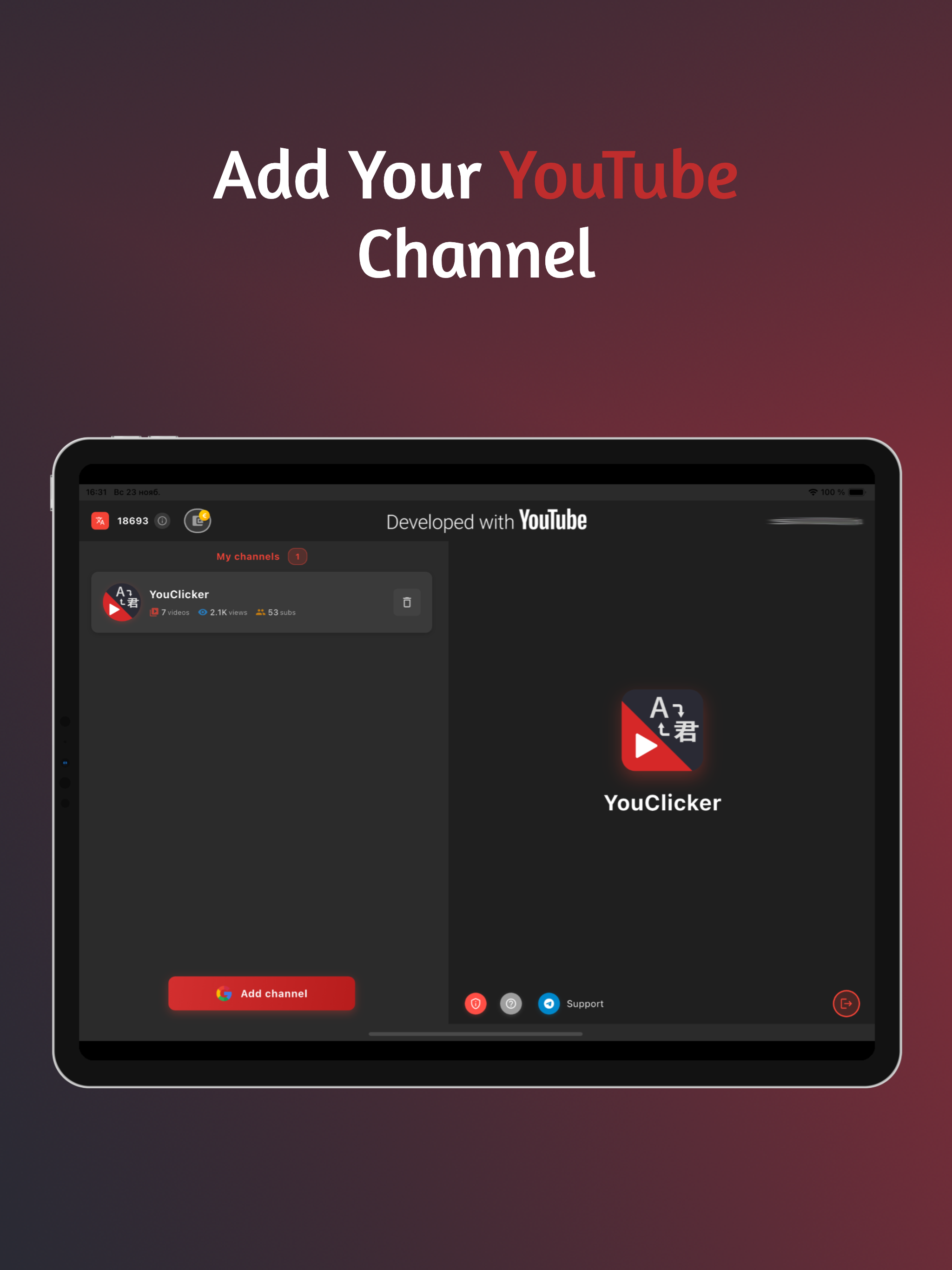 YouClicker for YouTube srt screenshot 7