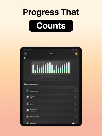 Talksy: Go Learn Español Words iPad screenshot