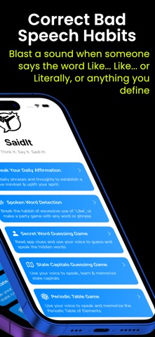 SaidIt: Self Improvement Games Screenshot 2 of 8