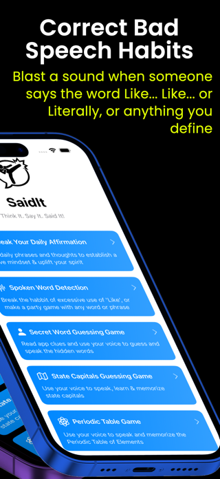 SaidIt: Self Improvement Games Screenshot 2 of 8