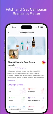 Collabuzz - Influencer app Screenshot 3 of 4
