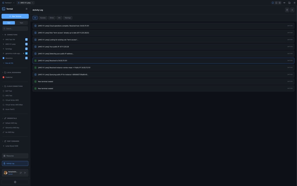 #6. Termial (macOS) di: Virtual Vertex S.R.L.