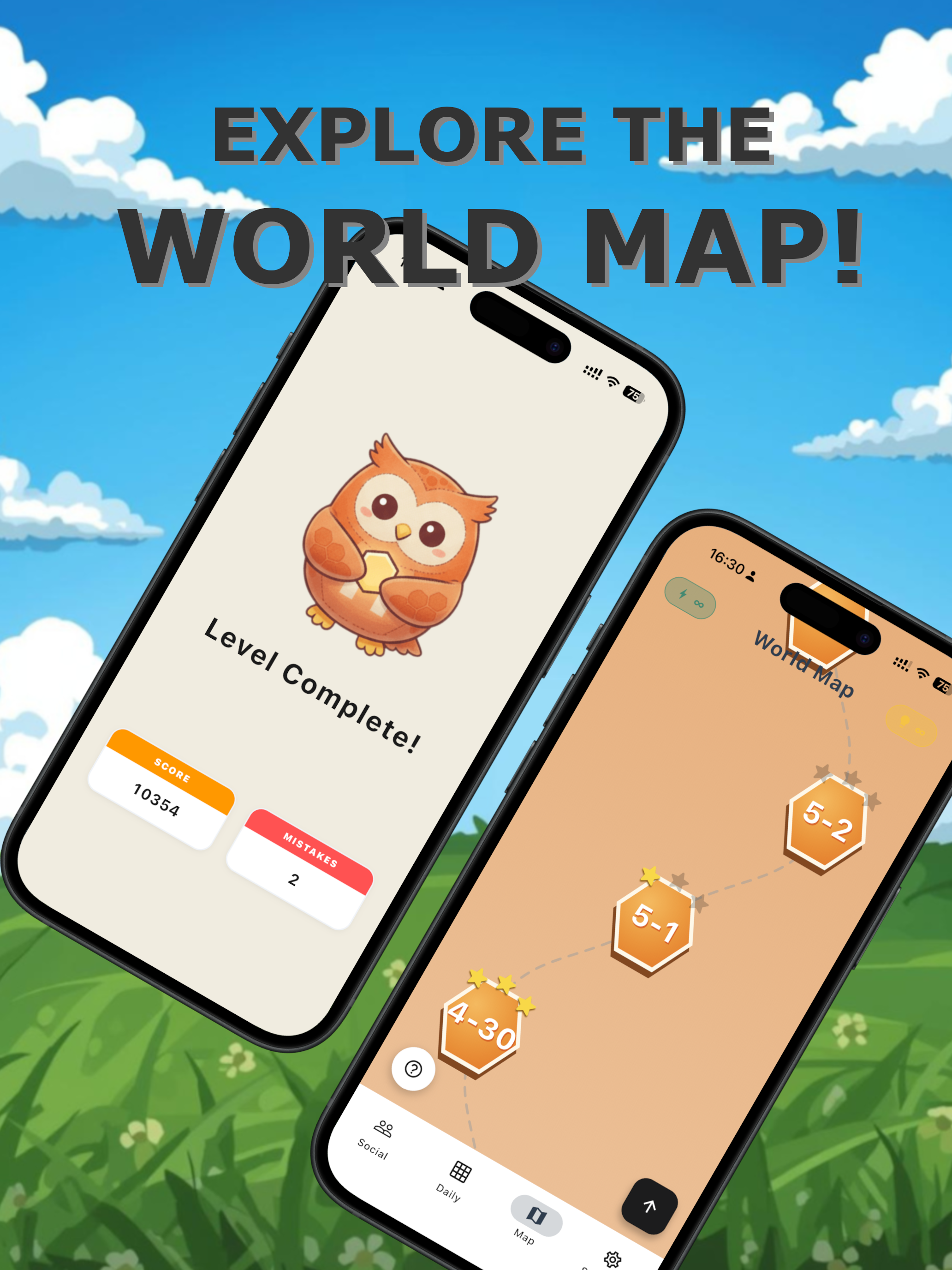 HexPath: Word Chain Puzzle