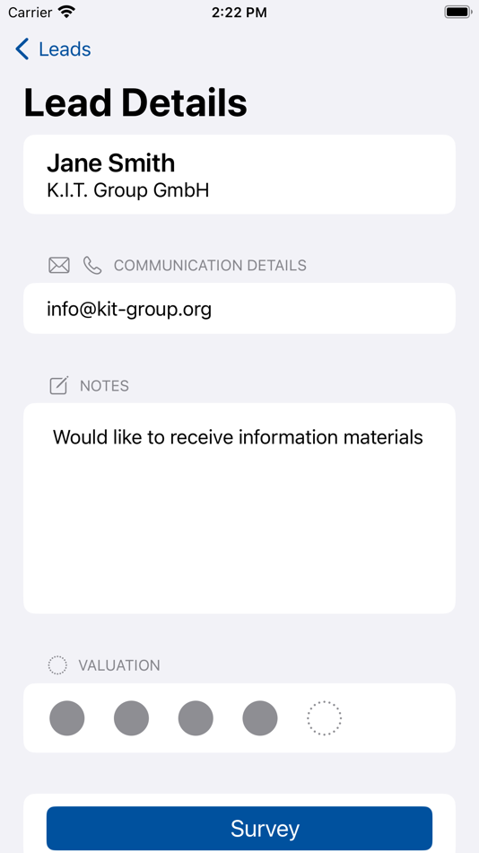 #3. REACT Leads (iOS) Podle: K.I.T. Group GmbH