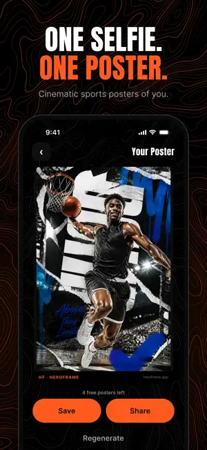 HeroFrame: Football Posters screenshot 1